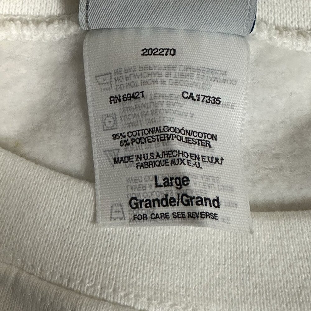 Vintage Women’s Reebok White Sweatshirt Size Large - Picture 10 of 12